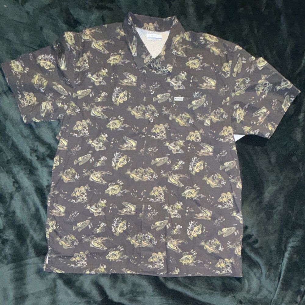 Columbia PFG Men's Trollers Best short sleeve shirt Outdoor Fishing